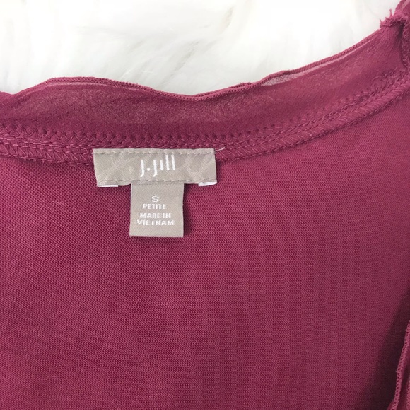 🌻3 for $15🌻 J Jill Maroon Sleeveless Top 🌺 - Picture 3 of 5